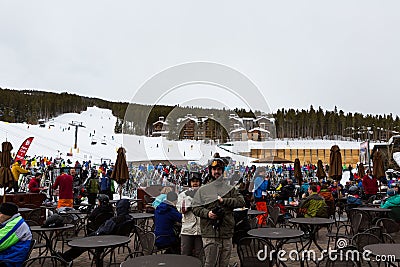 Skiing Lodge Editorial Stock Photo