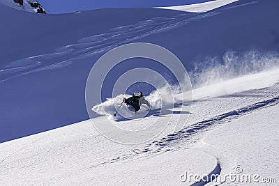 Skiing the four valleys in Verbier Switzerland Editorial Stock Photo
