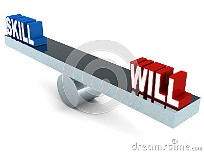 Skill and will Stock Photo