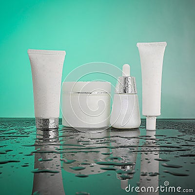 Cosmetics, skin care, hydration cream Stock Photo