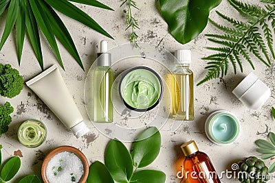 Skin care hand care product cream, anti aging peptides. Face maskaromatherapy. Beauty night cream Product mockup glamorous Stock Photo