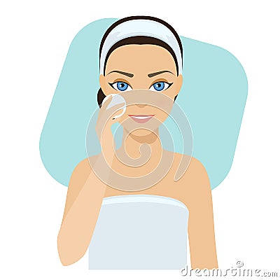Skin care - lotion Vector Illustration