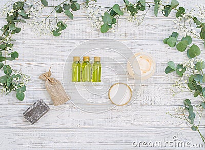 Skin care organic products Stock Photo