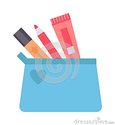 Skin corrective cosmetics vector illustration. Vector Illustration