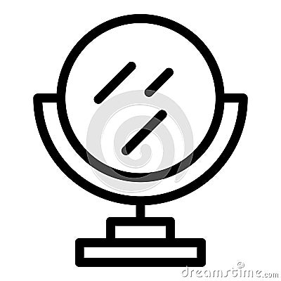 Skin face mirror icon outline vector. Clinic health Stock Photo