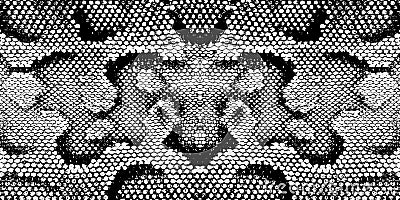 Skin snake texture pattern boa black white Vector Illustration