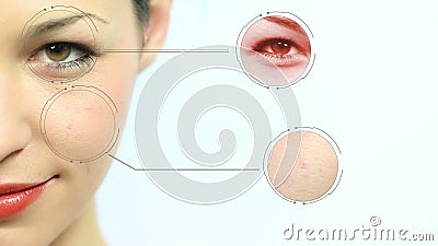 Skin technology stock video footage Skin technology stock video footage