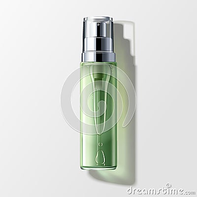 Skin toner mockup Cartoon Illustration