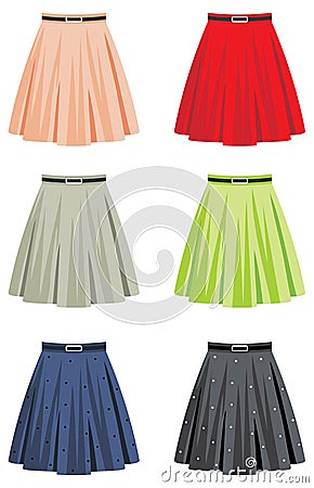 Skirts Vector Illustration