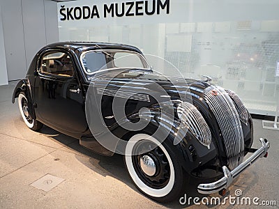 Skoda Popular Sport - Monte Carlo - veteran car Editorial Stock Photo