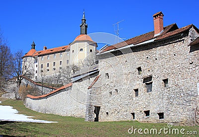 Skofja Loka castle, Slovenia Stock Photo