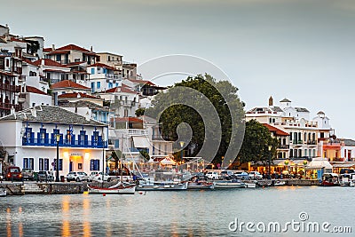 Skopelos island. Editorial Stock Photo