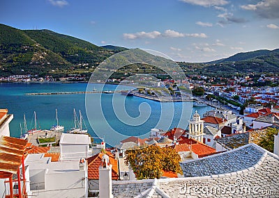 Skopelos Island Greece Stock Photo