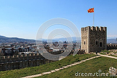 Skopje fortress, Castel, Macedonia Stock Photo