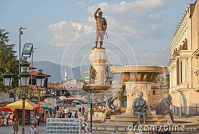 SKOPJE,NORTH MACEDONIA/AUGUST 22 2018 Editorial Stock Photo