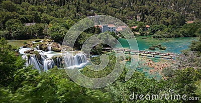 Skradinski Buk - Krka Waterfalls Stock Photo