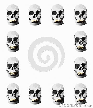 Skull Border Stock Illustration - Image: 40583250