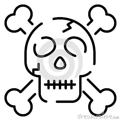 Skull Line illustration Vector Illustration