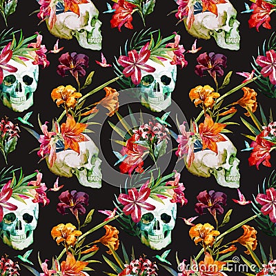 Skull pattern Vector Illustration