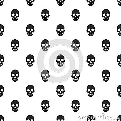 Skull pattern seamless Vector Illustration
