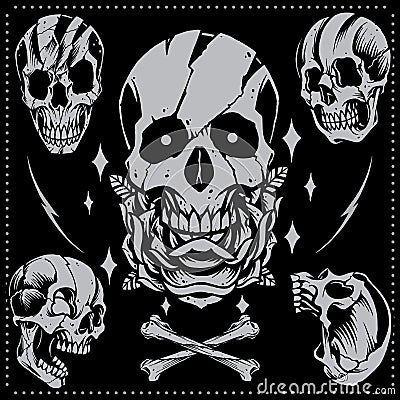 Skull Drawing 02 Royalty Free Stock Photography - Image: 35712067