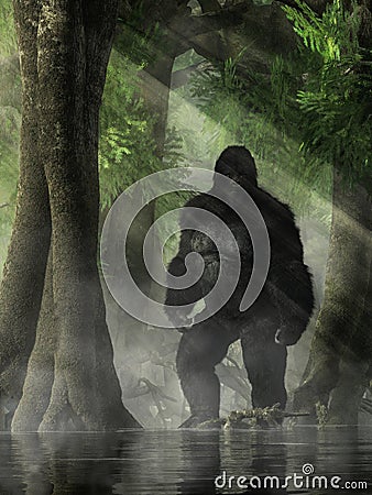 The Skunk Ape Stock Photo