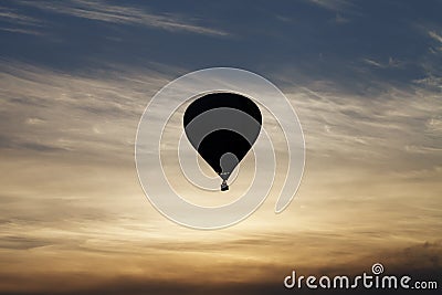 Sky, balloon, sunset, freedom, travel, lifestyle Stock Photo