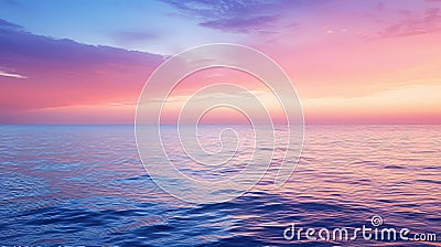 sky blue ocean background Cartoon Illustration