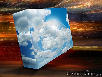 Sky box Stock Photo