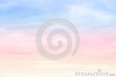 Sky bright pastel colors Stock Photo