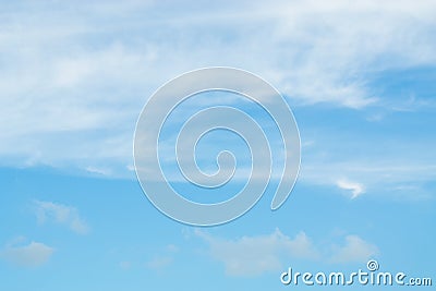 Blue backdrop in the air Stock Photo