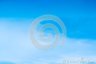 Air clouds in the blue sky. Stock Photo