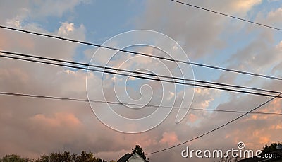 Sky brisk waiting for night to fall Stock Photo