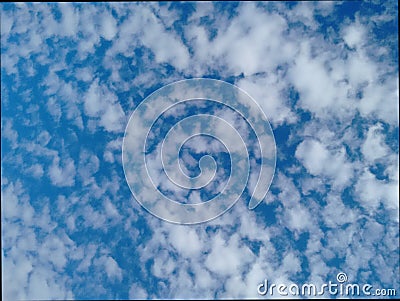 Sky cirrocumulus Cirrus clouds Stock Photo