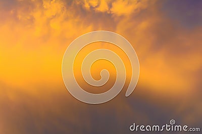 sky and clouds of heaven With sunset and colorful Stock Photo