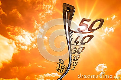 Heat wave Stock Photo