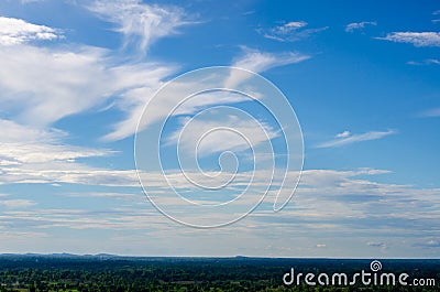 Sky and clound in sunshine day. Stock Photo