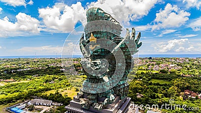 Sky of Garuda Wisnu Kencana Stock Photo