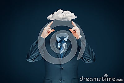 Sky is the limit - motivation concept Stock Photo