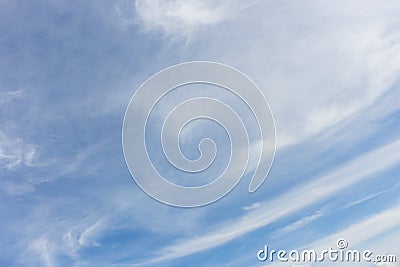 Sky natural background with white clouds weather change wind nature Stock Photo