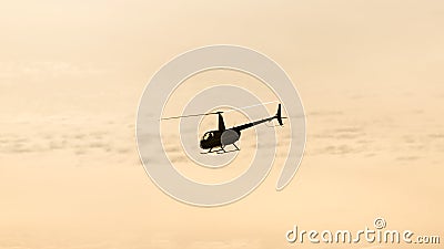 helicopter in the sky 2 Stock Photo