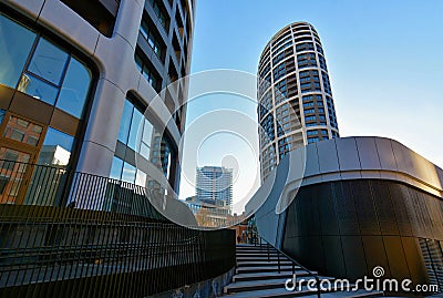 Sky Park residential buildings, Bratislava, Slovakia Stock Photo