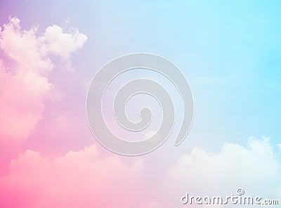 sky pink and blue colors. sky abstract background blur light grain Stock Photo