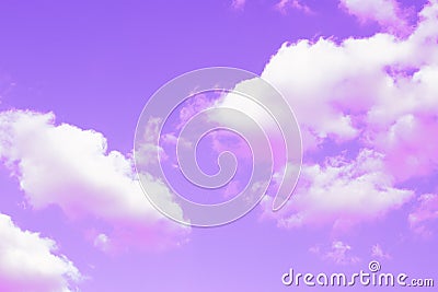 Sky and pink clouds texture, background, toned Stock Photo