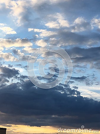 The sky after a rainy day Stock Photo