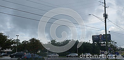 Sky storm chasers stormchaser tornadoes Jacksonville Florida state skys crazy weather Editorial Stock Photo