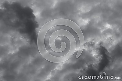 Sky storm nature rain cloud grey weather background overcast Stock Photo