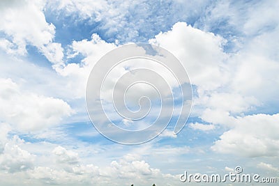 Sky summer, cloudy background sunny air atmosphere Stock Photo