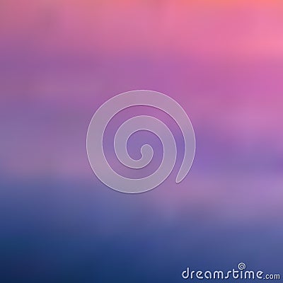 The sky at sunset, evening twilight, blurred background in purple, lilac and blue tones Vector Illustration