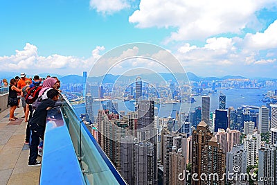 The sky terrace 428 peak, hong kong Editorial Stock Photo